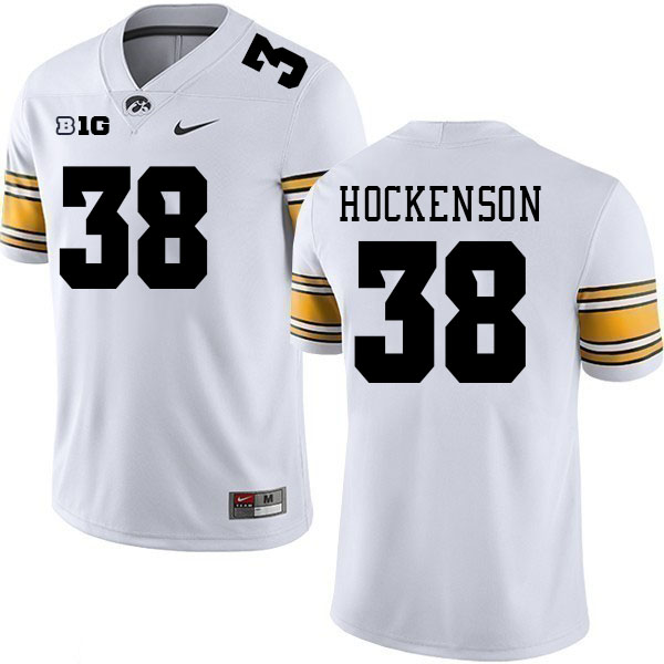 Iowa Hawkeyes #38 T.J. Hockenson College Football Jerseys Stitched Sale-White